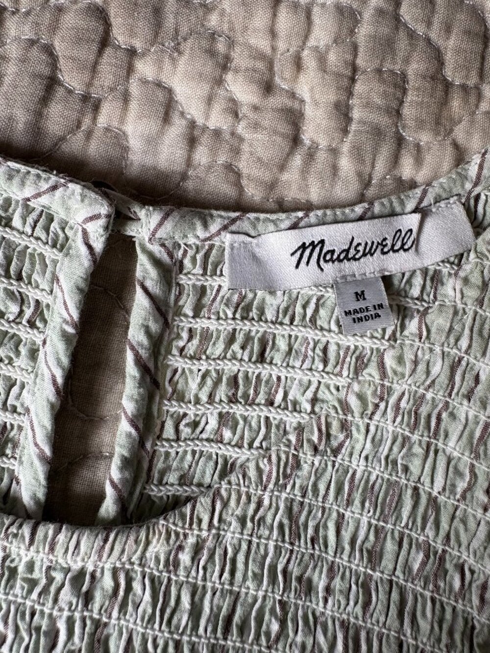 Madewell The Melody Smocked Midi Dress - Picture 6 of 9